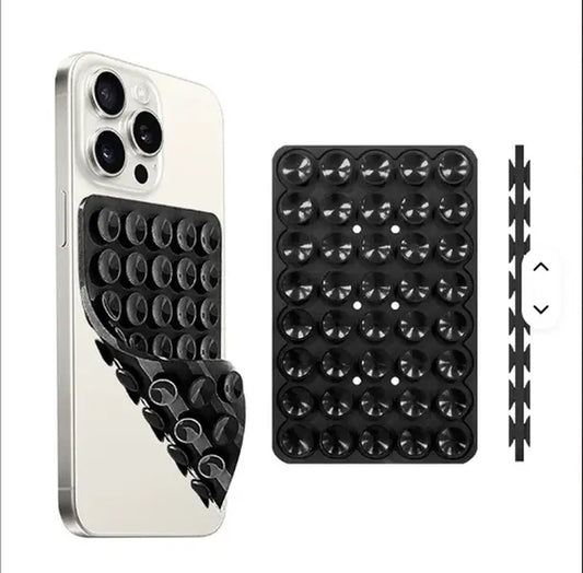 Seasonal Essentials Double-Sided Silicone Suction Cup Phone Case Holder - Hands-Free Stand for Selfies and Videos, Waterproof and Portable with Versatile Compatibility
