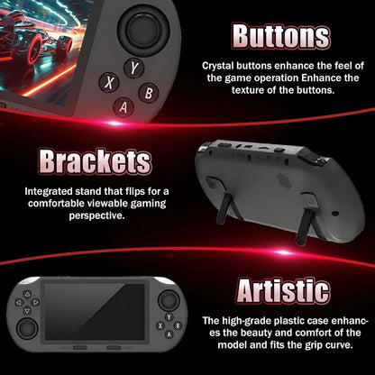 SF3000 Retro Handheld Game Console - 4.5In (854*480) IPS Screen , Linux System, 20000+ Classic Arcade Games, Emergency Charger & E-Book Support, Gamer Stuff, Cool Tech Gadgets, Unique Gifts for Man, Men'S Personal Gadgets (Black), Tools and Gadgets, Fa