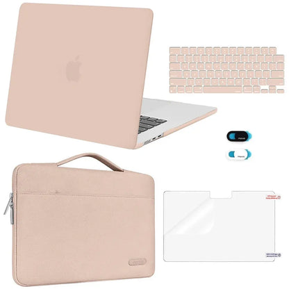 MOSISO Compatible with Macbook Air 15 Inch Case M5 2026 M4 2025 M3 M2 2024 2023 A3448 A3241 A3114 A2941,Protective Hard Shell&Carrying Sleeve Bag&Keyboard Cover&Webcam Cover&Screenfilm, School, Commuting, Daily Protection, Screen Protector, Plastic, Polyc