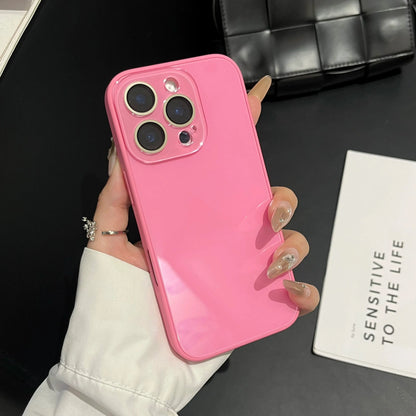 PORODO for Iphone16 Promax.Candy Macaron Crystal Clear Iphone Case, Skin-Feel Soft TPU Bumper & Hard PC Back, Full Lens Protection, Cute Minimalist Pink & White, Compatible with Iphone 17/16/15/14/13 Pro Max Plus
