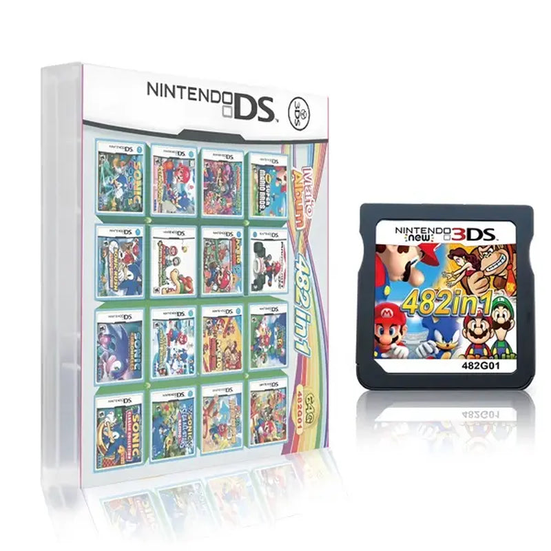 Nintendo DS 482 in 1 Games Mario Album for NDS NDSL Ndsi 3DS 2DS - Multi Game Collection