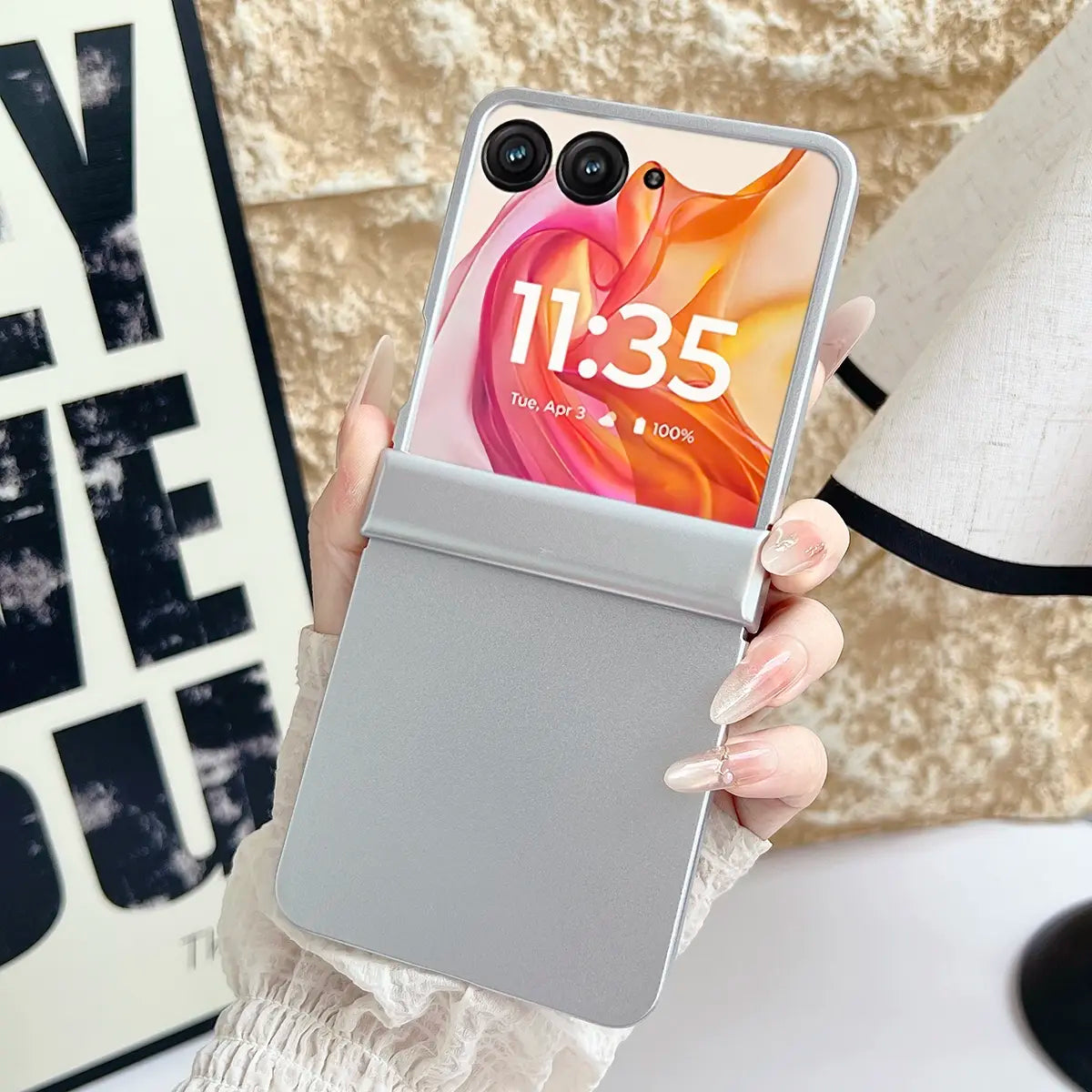 A Jelly-Like Protective Phone Case with Hinge Protection and a Hard PC Back Panel, Protective Mobile Accessory, for Motorola Razr 2026, Razr 2025, Razr 70, Razr 60, Razr 50 Ultra
