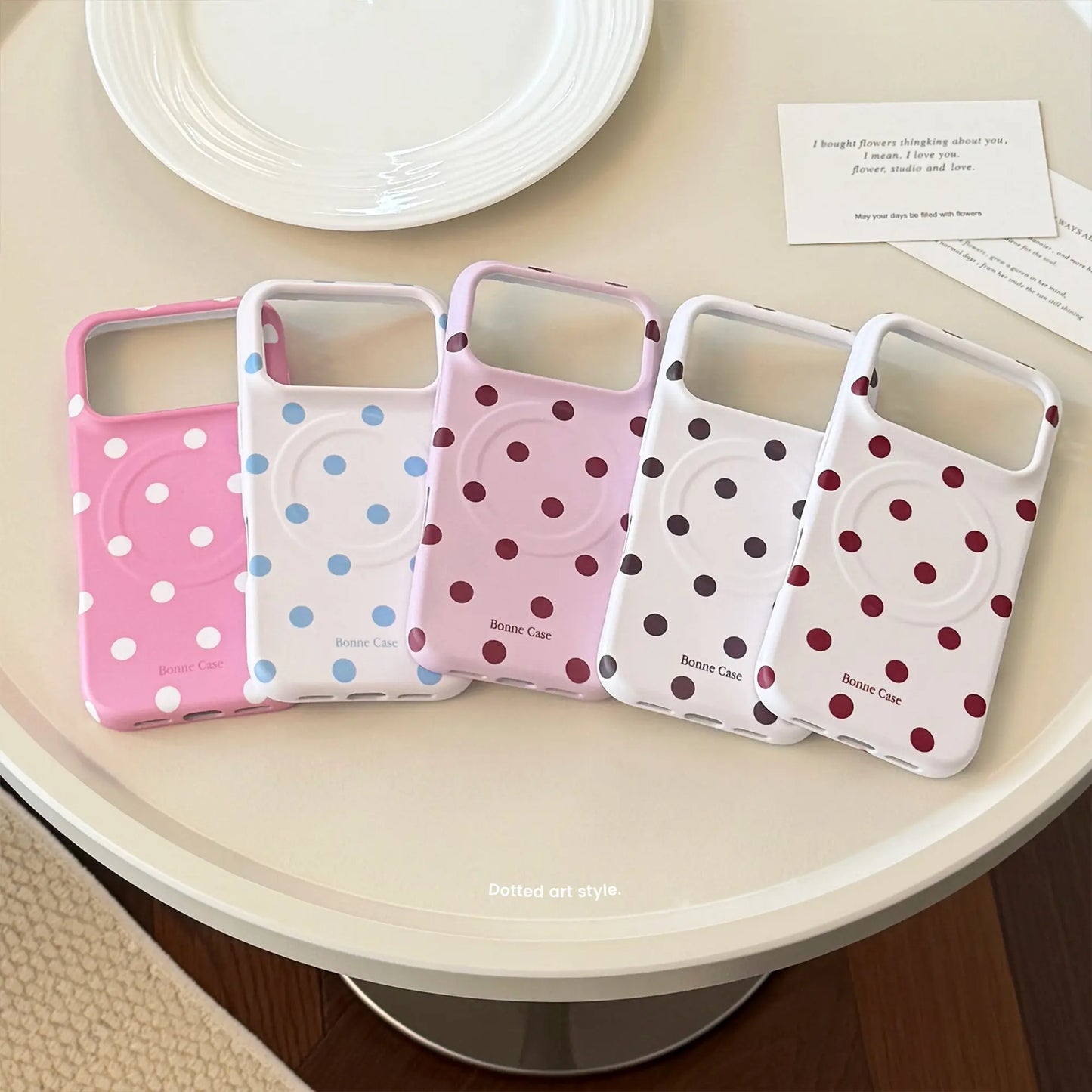 Magsafe-Compatible Polka Dot Candy Color Silicone-Soft TPU Case for Iphone 17,16,15,14 Pro Max - Slim, Anti-Scratch, Shockproof Protective Cover with Comfortable Grip for Women, Women Girls