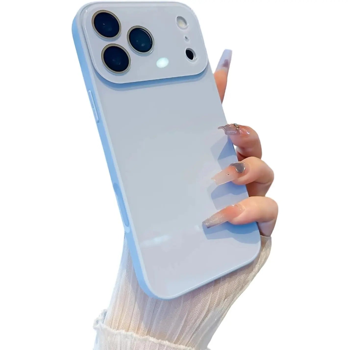 Luxury Crystal Texture Solid Color Smartphone Case - Skin-Friendly Touch Protective Cover for Iphone 17/16/15/14/13 Pro Max Handheld Cellphone Devices, Rose Pink Protection,Back to School,Back to School Haul