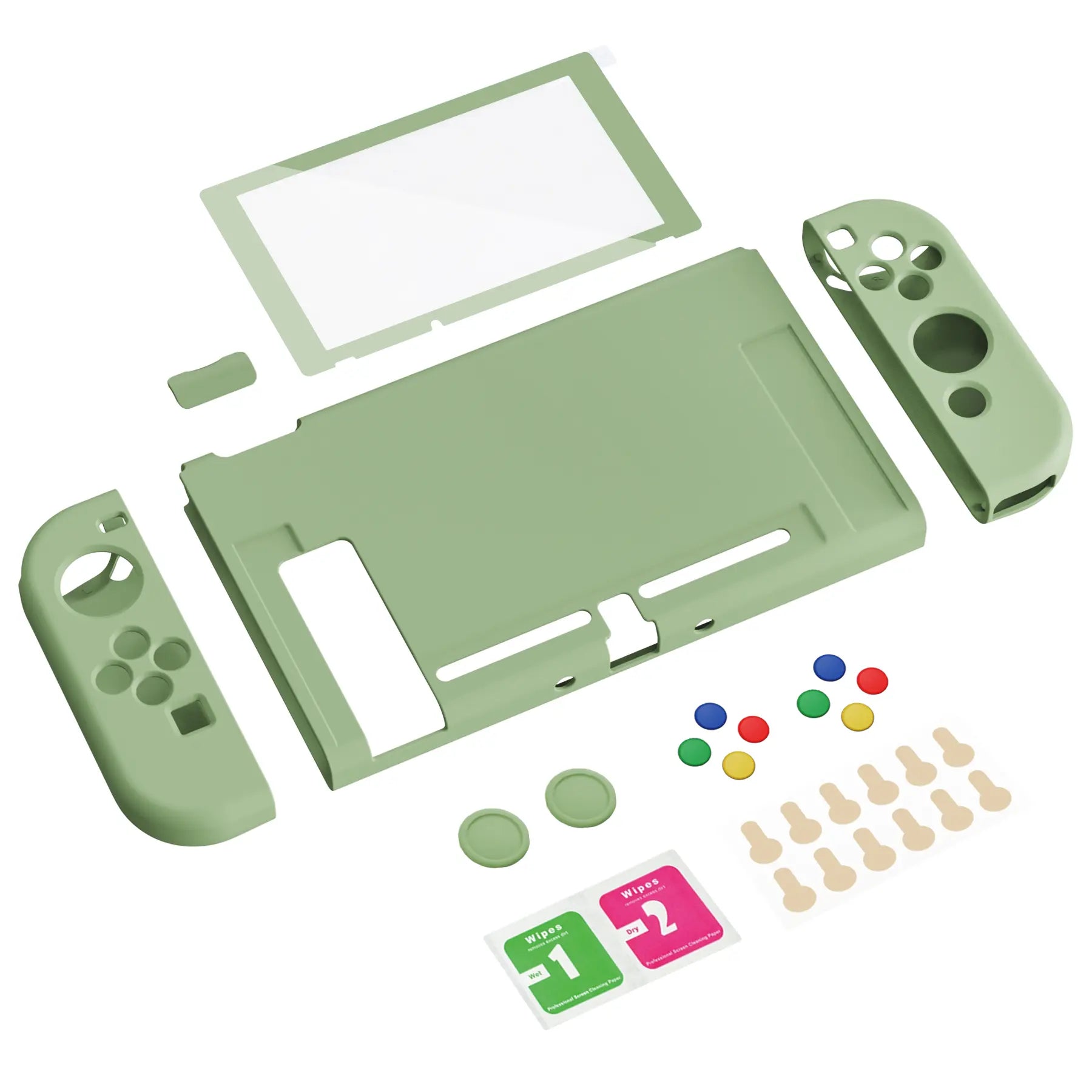 Playvital Customized Dockable Hard Shell Protective Case for Nintendo Switch Console - Black